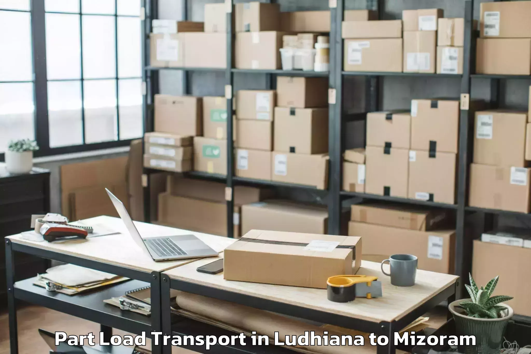 Book Ludhiana to Thingsulthliah Part Part Load Transport Online